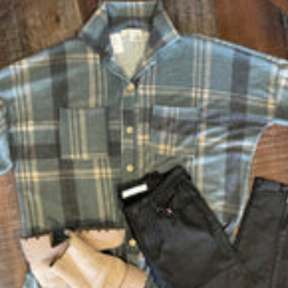 Teal Flannel - Picture 1 of 2